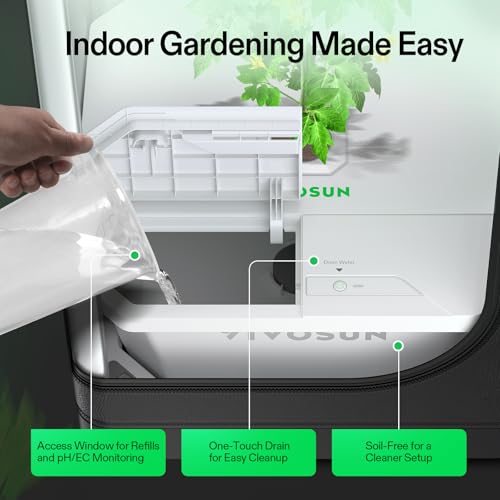 VIVOSUN VGrow DWC Hydroponics System Kit, Only for VGrow Smart Grow Box, Not Compatible with E42A/E42A+/A22/A10,Not Used in Grow Tent, 4-Gallon with Air Stones & Rapid Rooters