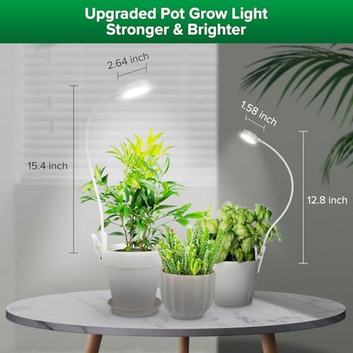 SANSI Grow Lights for Indoor Plants, Pot Clip-On Plant Lights, 10W 1-Pack - size: 1-Pack
