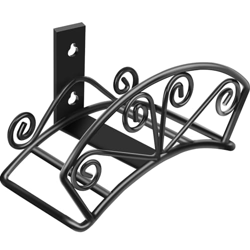 TomCare Garden Hose Holder, Heavy Duty 150 ft Capacity Hose Hanger - color: Black, size: M(13.2“ x 5.7” x 7")