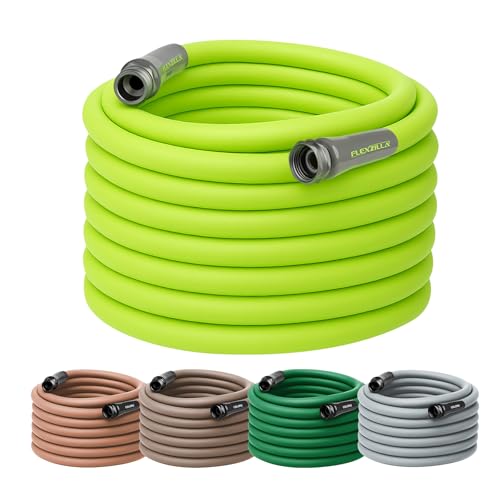 Flexzilla Garden Hose 5/8 in. x 100 ft., Lightweight All-Weather Water Hose, Durable and Flexible, Leak-Free Connections - color: Chartreuse, size: 100ft, style: Standard Grip