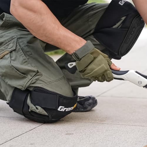 GRENPRO Heavy Duty Knee Pads, Gel Foam, Construction Work Gardening