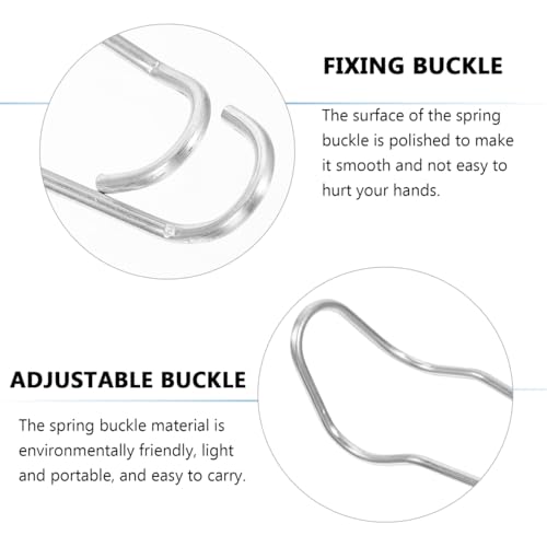 Yardwe Plant Climbing Support Buckle 50-Pack Adjustable Spring Clips for Garden Trellis Plant Clips for Climbing Plants Indoor Outdoor Stem Support Connecting Buckles