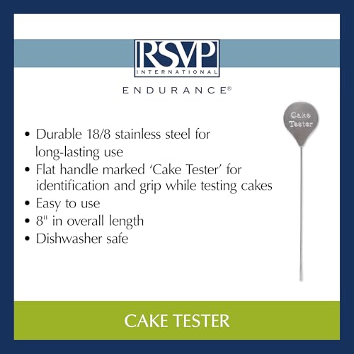 RSVP International Endurance Kitchen Baking Tool Collection, Cake Tester, Stainless Steel - size: Cake Tester
