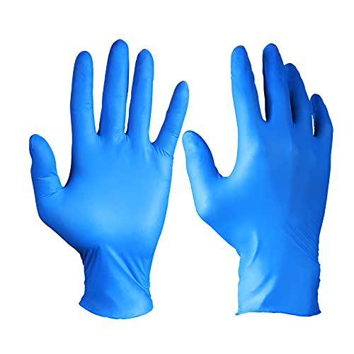 PEIPU Nitrile Disposable Gloves,Powder Free, Cleaning Service Gloves, Latex Free - size: Medium (Pack of 100), style: 100 Pcs