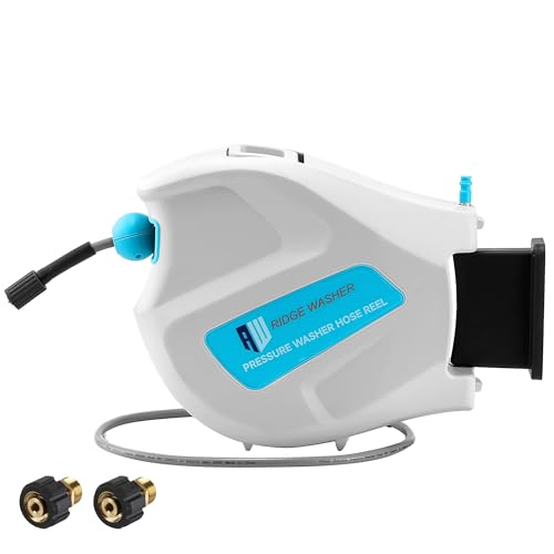 RIDGE WASHER Pressure Washer Hose Reel, 65 FT X 1/4''