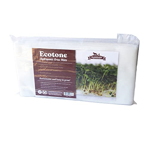 Sustainable Seed Co Ecoton Hydroponic Grow Mats 10x20 Inches 10 Pack Pads