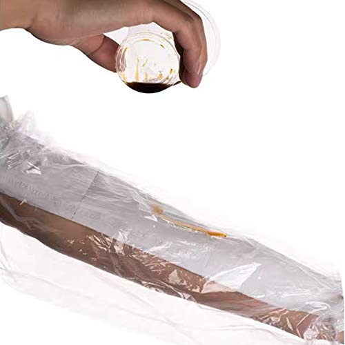 Disposable Arm Sleeves Covers, PeSandy 100pcs Waterproof PE Oversleeves Covers - color: Clear