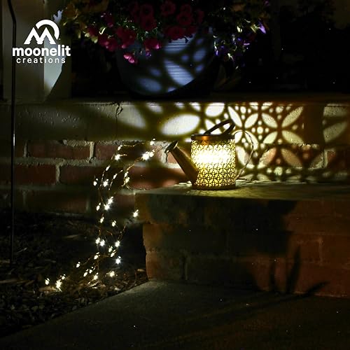 MCSSWC Solar Watering Can Landscape LED Light, Outdoor Waterproof Solar Garden Lawn Patio Yard Pathway Décor Gift and Present with Shepherd Hook - style: Watering Can