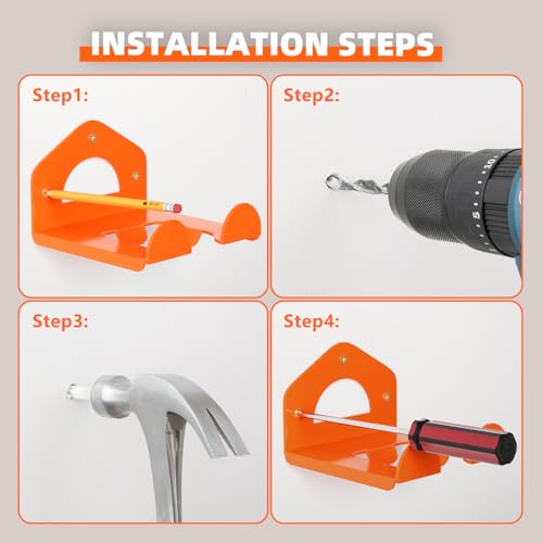 reliahom 2Pack Garage Organization Weed Eater Hanger, Heavy Duty Organizer