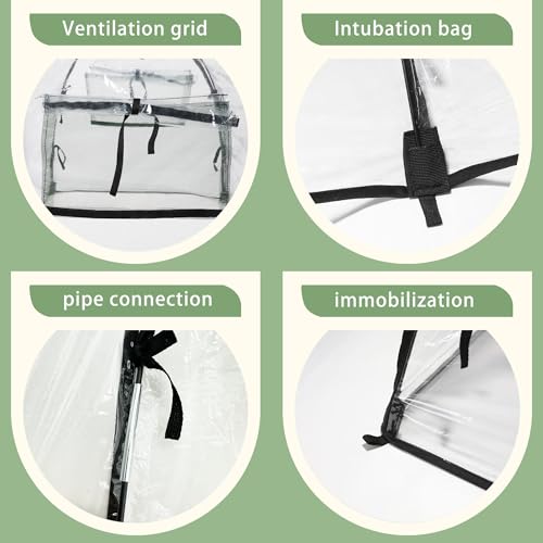 Plant Tent Cover Freeze Protection for Winter Plants Clear 36" x 36" x 38" - size: 36" x 36" x 38"
