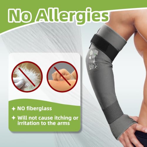 Schwer 2 Pairs 18in A6 Cut Resistant Arm Sleeves for Gardening, S914 - color: Grey-updated, size: 18 In-2 Pairs