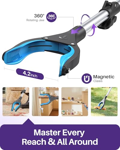 KEKOY Grabber Reacher Tool Heavy Duty, 36 Inch Foldable Grabber for Seniors - size: 36 Inch of 1 Pack