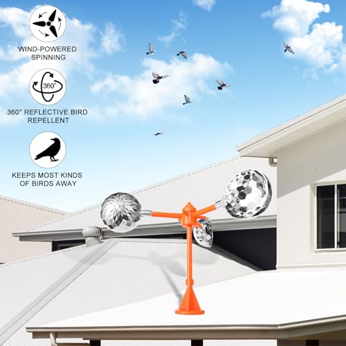 Bird Scare Reflective Device Bird reflectors to Keep Birds Away| - color: Dark Orange