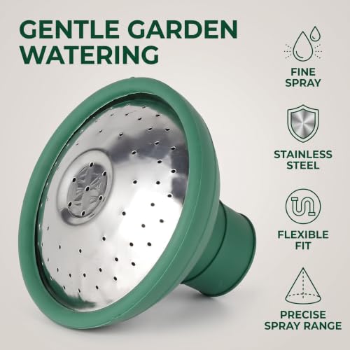 1PC Green Universal Garden Watering Can Rose Head Water Sprinkler Sprayer Fit All Watering Can Rose Spout Cover Nozzle Replacement Garden Watering Tool, Equipment