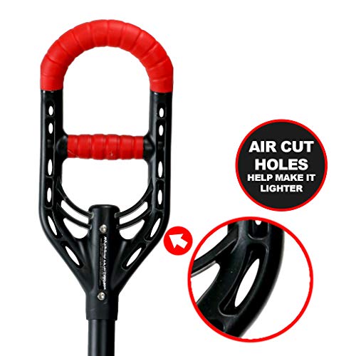 Roamwild Multi-Digger Garden Edger – Reinforced Fibreglass Light Weight Gardening Edging Tool with Edge Clearing Extra Wide Footplates & Unique Dual AIR Light Grip Technology & Root Saw Stump Cutter. - color: Edger