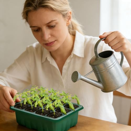Seed Starter Tray with Grow Light, 6-Pack 72 Cell
