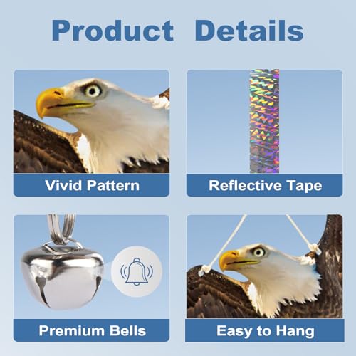 2PCS Flat Fake Hawk to Keep Pigeon Away from Balcony - color: Black Hawk(2) 2pcs