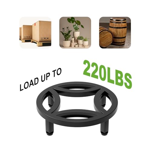 Zhongma 2 Pack 8.7" Low Plant Stand, Fully Assembled Heavy Duty Pot Riser - size: 2 Pack 8.7" Metal Plant Stand
