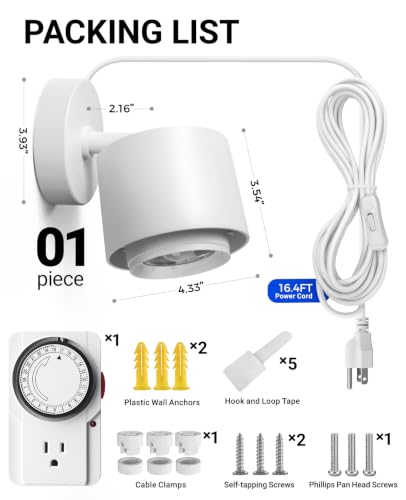 Barrina TR40A Track Grow Light, 5000K 40W, White Cover, 1-Pack - color: 5000K, size: 40W-White Cover