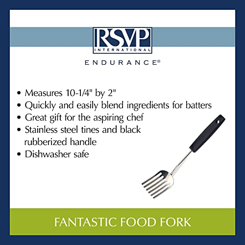 RSVP International Endurance Kitchen Baking Tool Collection, Fantastic Fork, Stainless Steel - size: Fantastic Fork
