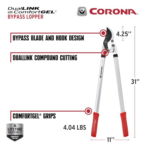 Corona SL14254D DualLINK Bypass Lopper, 1-3/4 Inch Cut Capacity