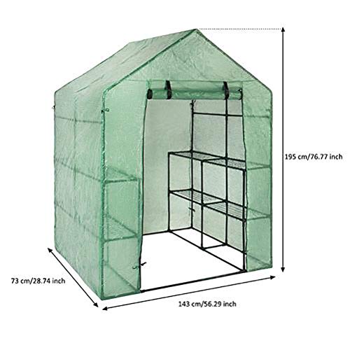 Gonetre Portable PVC Garden Greenhouse Cover Outdoor Mini Walk in Greenhouse Horticulture Other Horticultural Supplies (A), Gonetrehqfskrt02z-48