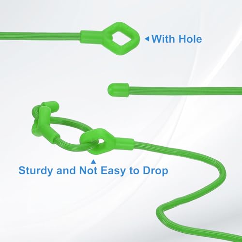 PATIKIL Rubber Twist Ties, 6 Inch Silicone Reusable Twist Ties Heavy Duty Bendable for Bundling Holding, 8 Pcs, Green - color: Green, size: 6 inch