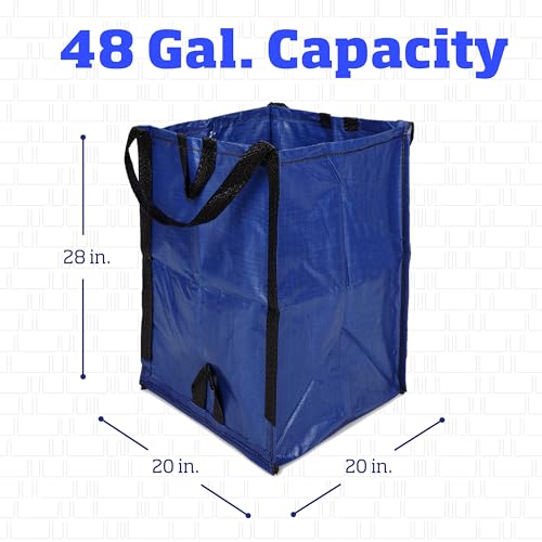 DURASACK Heavy Duty Home and Yard Bags, Blue - color: Blue