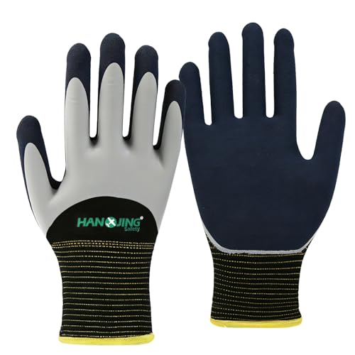 Gardening Gloves for Women, Waterproof Thorn Proof Rose Pruning Gloves, Flexible Latex Non-Slip Garden Work Gloves for Weeding Planting, 1 Pair - size: X-Large
