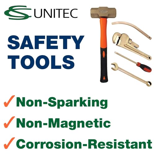 CS Unitec | Non-Sparking Round Shovel | 240 X 280 mm | Nupla Handle | Aluminum Bronze | Non-Magnetic | Corrosion Resistant | EX1006-280A