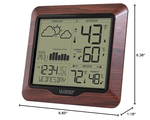 Wireless Digital Backlight Forecast Station with Pressure, 308-1417BL