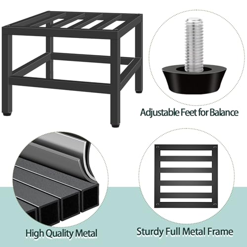 Lilybud--lily Plant Stand Indoor Outdoor, 2 Pcs Heavy Duty Plant Stands Metal Pedestal Stand for Indoor Outdoor, Wrought Iron Flower Stand Display Planter Shelf for Garden Deck Living Room - size: 12''-2P