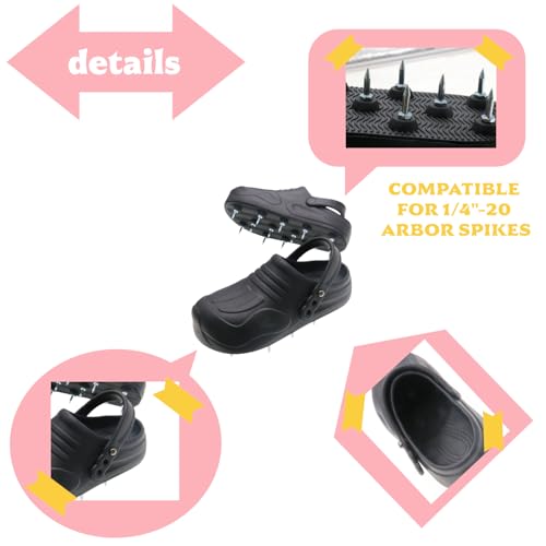 Lawn Aerator Shoes for Grass Lawn, Heavy Duty Spike Shoes with Adjustable Straps, Free-Installation Soil Yard Aerator Tool for Garden Patio Grass -Medium - size: Medium