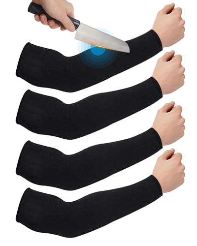 Geyoga 2 Pairs Arm Sleeves Guards Skin Protectors,X-Large;Hppe;Black - color: Black, size: X-Large, style: Hppe