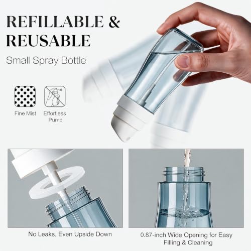 Yolaist 2 Pack Travel Spray Bottle 3.4oz, Fine Mist Sprayer- Light Gray - color: Light Gray