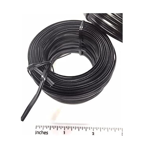 Weststone - Heavy Duty (Wire#23) Plastic Twist Ties - 100ft Black Spool - color: 100ft Black Spool