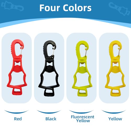 Seibertron Patented Glove Clips, Work Gloves Grabber Holder Clip to Pants, 2 Pieces Yellow - color: Yellow