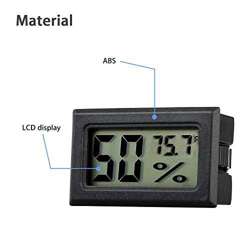4-Pack Mini Indoor Temperature Humidity Meters Digital Gauge