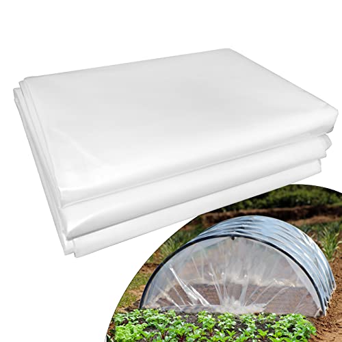 LSGCQ 6 mil Greenhouse Plastic Film Sheeting Cover, 16 x 26 Ft - size: 16 X 26 Ft
