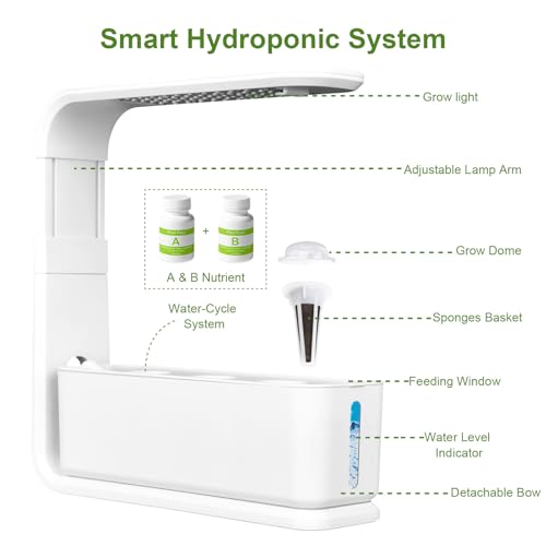 TerraSol 3-Pod Smart Indoor Garden Hydroponic Growing System with LED Grow Light – Countertop Herb Garden Kit for Kitchen – Automatic Water Circulation Indoor Planter for Herbs, Vegetables & Flowers