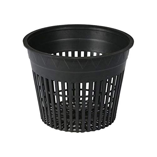 DL Wholesale 3in Net Mesh Cup Pot 48 Pack Hydroponic Grow Containers with Superior Drainage - size: 3 Inch