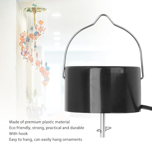 Wind Spinner Plug in Motor, Electric Powered Rotating Motor - color: Black Plug in