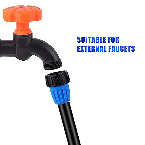 5 Pcs 3/4" to 1/2" Drip Irrigation Tubing Faucet Adapter - size: 3/4 Inch to 1/2 Inch Adapter