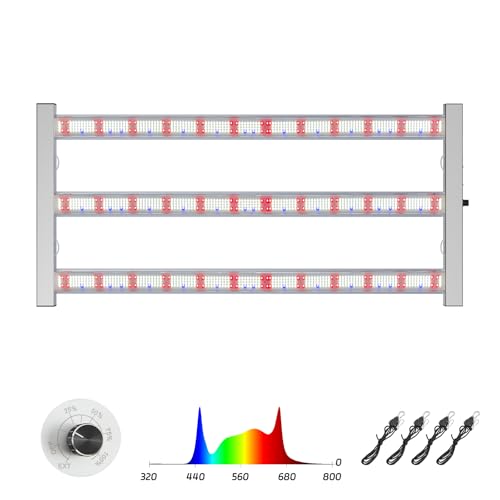360W LED Grow Lights for Indoor Plants,Full Spectrum,2x4ft Coverage - size: 42.7 inch(360W)
