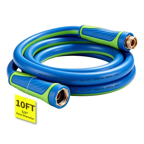 Garden Hose 10ft x 5/8", Heavy Duty Water Hose, Kink Resistant - color: Blue, size: 10FT