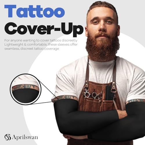 Arm Sleeves, UV Sun Protection Cooling Arm Covers for Men/Women - color: 1 Pairs - Dark Gray