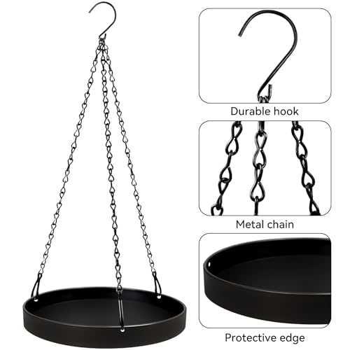 Plant Hanger Indoor, 2 Pack Black Metal Hanging Planters for Indoor Plants