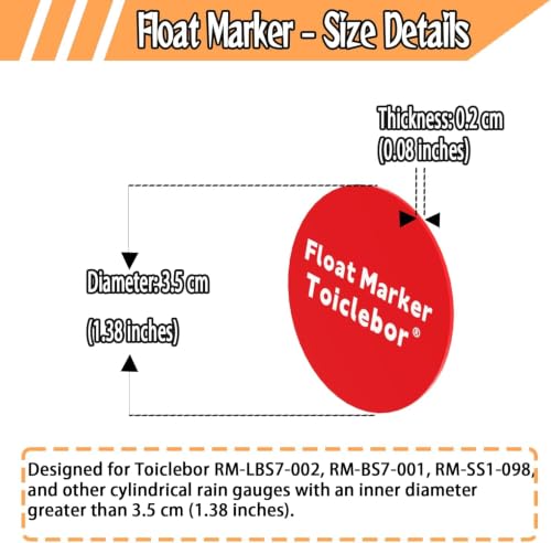 15-Pack Replacement Red Float Markers for Rain Gauge,Compatible RM-LBS7-002, RM-BS7-001, RM-SS1-098