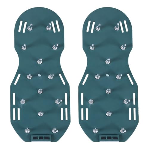Lawn Aerator Shoes with 26 Spikes – Adjustable 3-Strap or 4-Strap Design for Soil Aeration, Yard and Garden Care(3 Straps) - size: 3 Straps