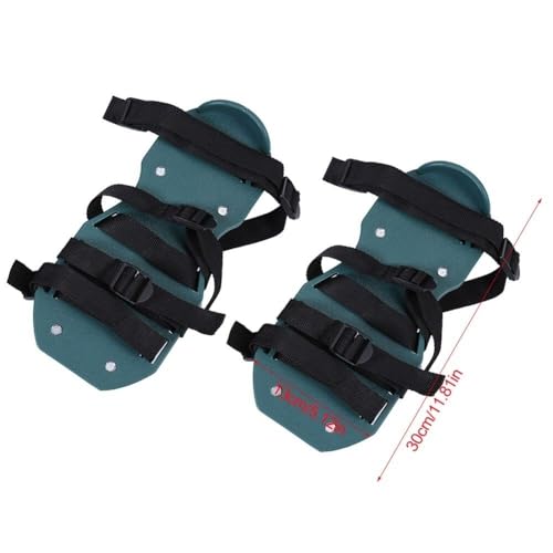 Lawn Aerator Shoes with 26 Spikes – Adjustable 3-Strap or 4-Strap Design for Soil Aeration, Yard and Garden Care(4 Straps) - size: 4 Straps